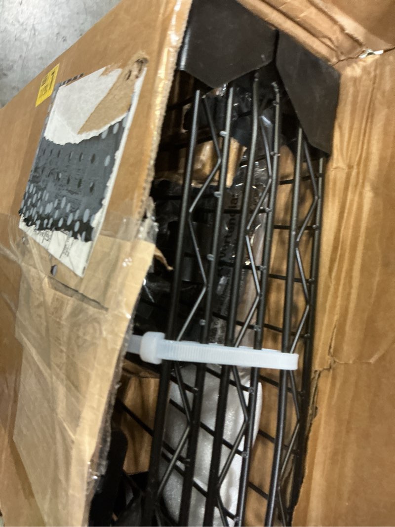 Condition photo showing Good Condition for vevor over the washer and dryer storage shelf, 3 tier laundry room drying rack with hanger rod and hooks, adjustable over washer and dryer shelves, laundry room shelf storage space saver, black black 3-tier