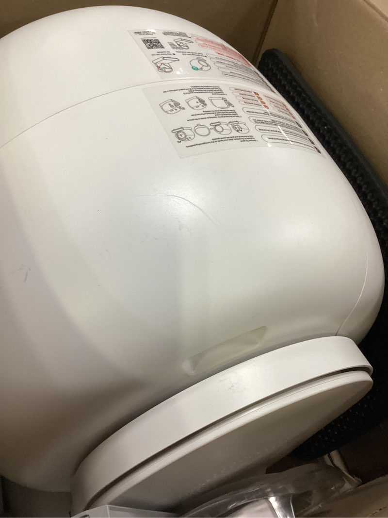 Condition photo showing As Is for Self Cleaning Litter Box, Integrated Safety Automatic Cat Litter Box Self Cleaning 65L+9L for Multiple Cats, App Control, Odor Removal, Includes Mat & Liner (3 Rolls) - White