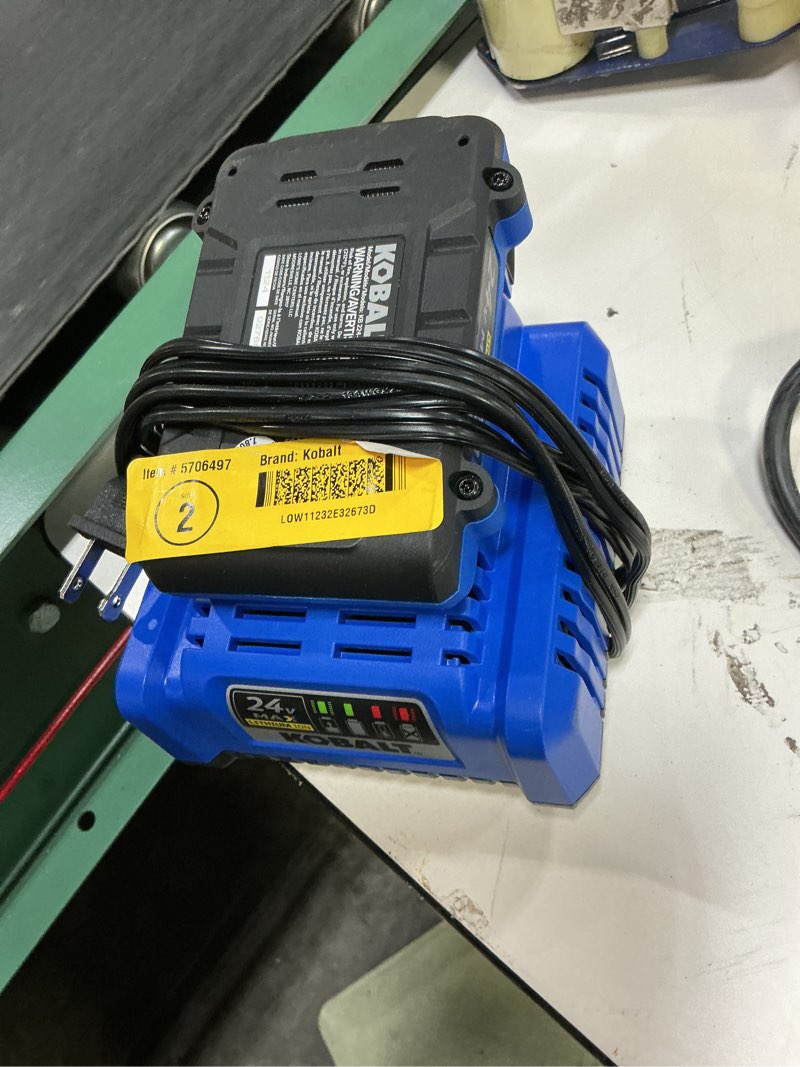 Condition photo showing Good Condition for k.balt 24-v lithium-ion battery and charger (2 ah)