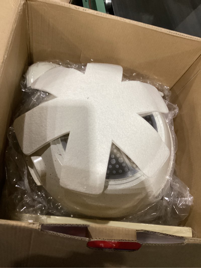 Condition photo showing Good Condition for omtm 19pcs ceramic non stick pots and pans set with detachable handle, space-saving nestable cookware set for kitchen, dishwasher & oven safe, eco-friendly non-toxic (pfos, pfoa free) cream white