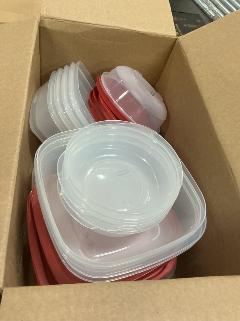 Condition photo showing Good Condition for rubbermaid easystore containers, 44-piece set, food storage containers with lids