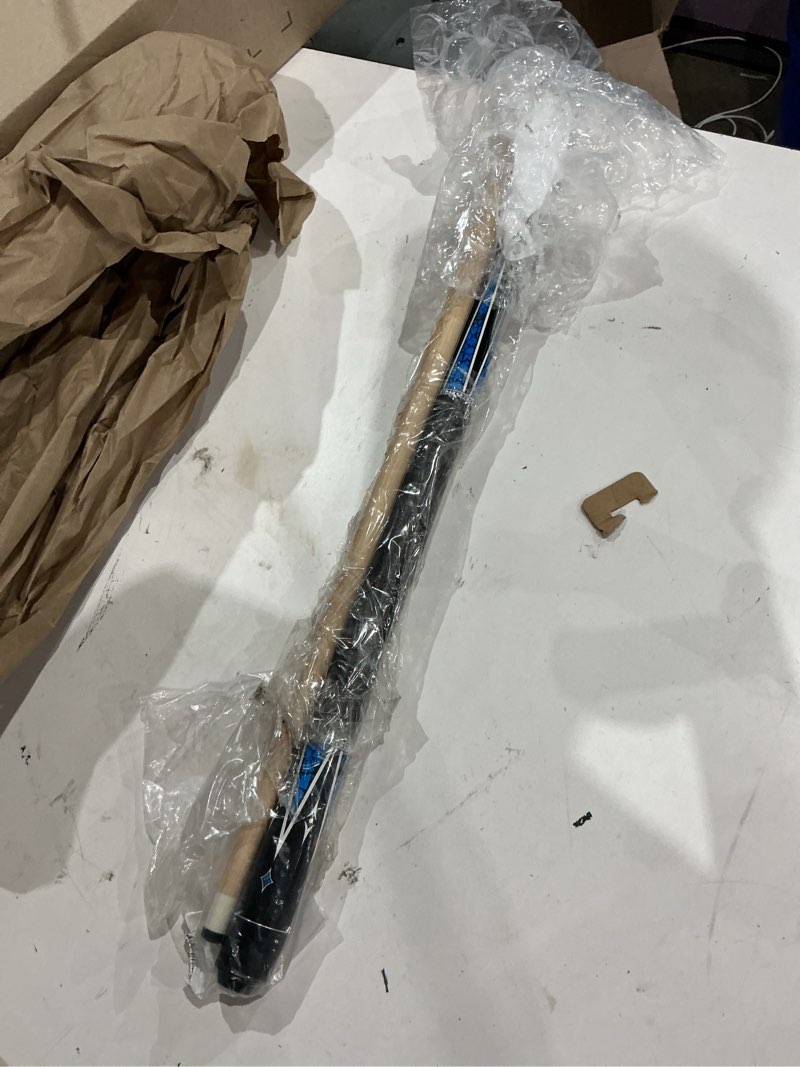 Condition photo showing New/Like New for 48 inch short pool cue stick for beginners, canadian maple billiard cues for tight spaces, 48 inch billiards cue stick junior size cues blued
