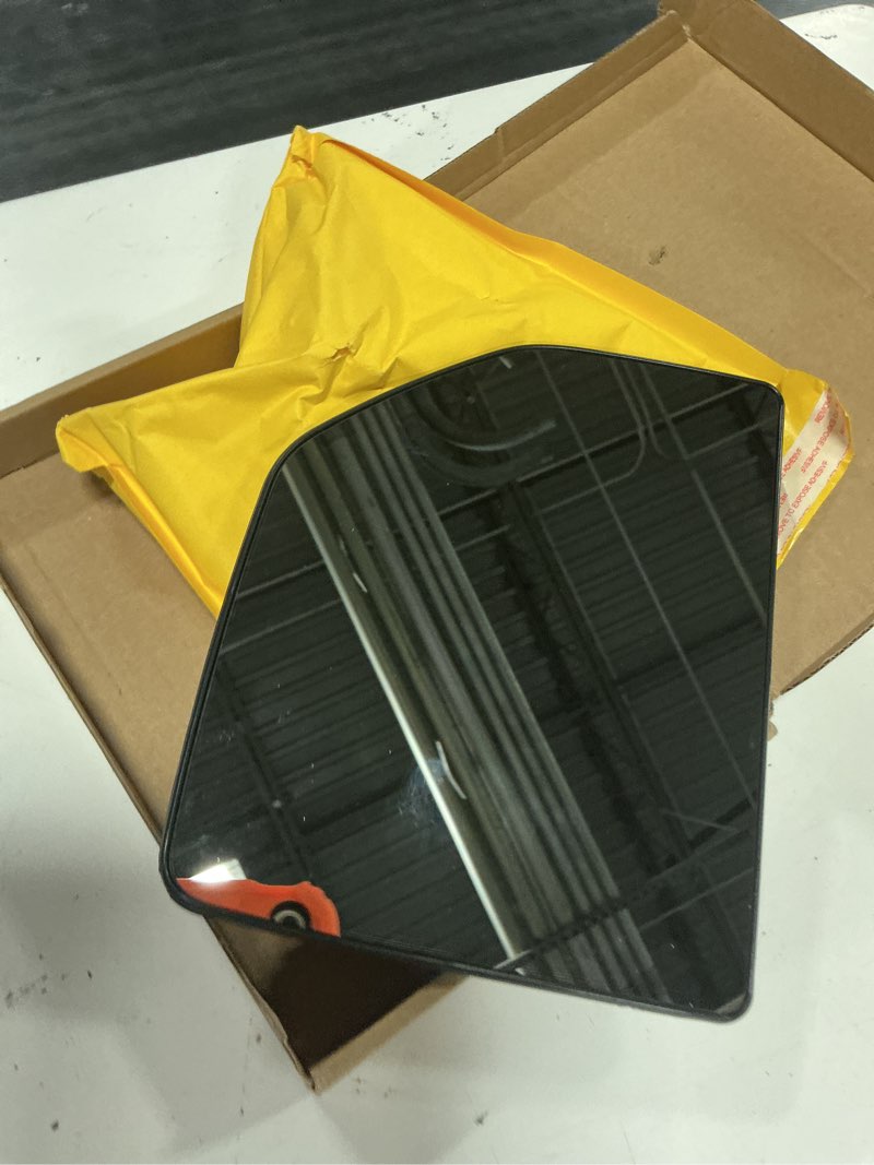 Condition photo showing Good Condition for right passenger side heated upper mirror glass replacement for 2015-2020 ford f150 2017-2020 ford f250 f350 - towing mirror convex side mirror glass with rear holder right (passenger side)