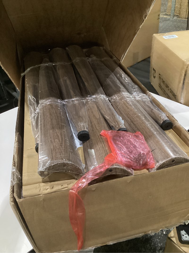 Condition photo showing Good Condition for bar height bar stools set of 4, bar stool with soft cushion low backrest modern barstools for kitchen island or bar, walnut, 30 inch 4pcs 30'' bar height barstools walnut