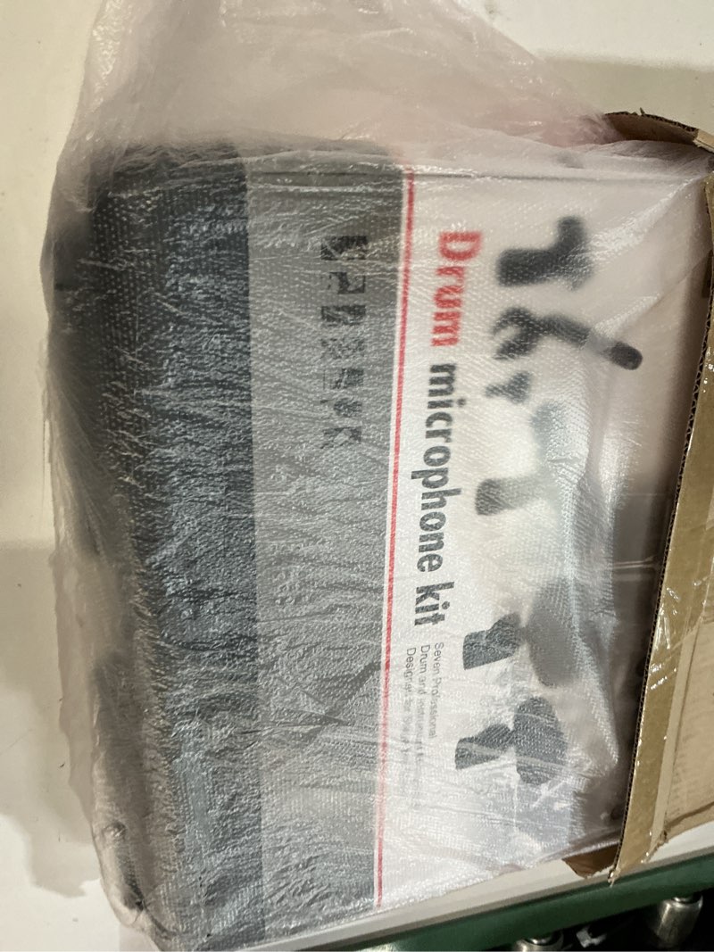 Condition photo showing Good Condition for Depusheng 5-Piece Wired Dynamic Drum Mic Kit (Whole Metal) Kick Bass, Tom/Snare & Cymbals Microphone-Use for Drums, Vocal, Other Instrument Complete with Thread Clip 7 On Stage Audio Cables 5-piece set