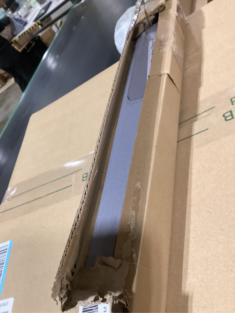 Condition photo showing Good Condition for SEEYE Arch Window Blackout Shades, Pleated Fabric Blind (Radius: 24'') Half Circle Cellular Cordless Semicircular Blinds with No Tools, Half-Round Shade Easy to Cut and Install, Dark Gray-White Grey-white Blackout 48"W x 24"H