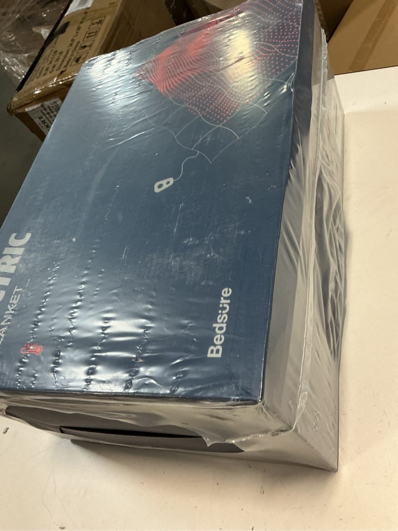 Condition photo showing New/Like New for Bedsure Electric Blanket Twin - Soft Ribbed Flannel Heated Blanket, Heating Blanket with 10 Time Settings, 6 Heat Settings, and 8 hrs Timer Auto Shut Off (62x84 inches, Grey) 01 - Grey Twin