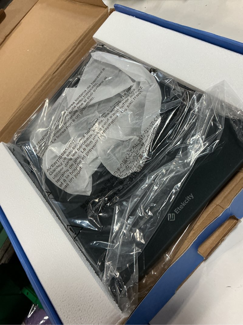 Condition photo showing Good Condition for etekcity scale for body weight, digital bathroom scales for people, most accurate to 0.05lb, bright led display & large clear numbers, upgraded quality for the elderly safe home use, 400 lbs grey-blue 11.8 x 11.8 x 1 in