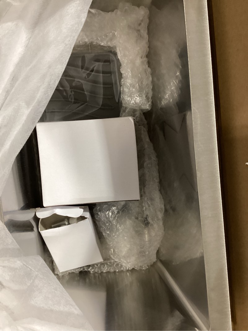 Condition photo showing Good Condition for kitchen and bar sink,10x18 inch stainless steel drop in single bowl undermount rv prep small kitchen&bar sink ideal choice for small space come with bottom grid,soap mat and drain assembly 10x18in stainless