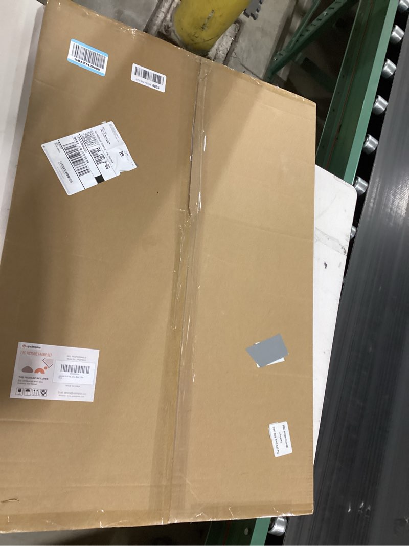 Condition photo showing New/Like New for upsimples 24x36 Poster Frame, Display Pictures 20x30 with Mat or 24 x 36 Without, Wall Hanging Picture Frames, Black, 1 Pack Black 24x36