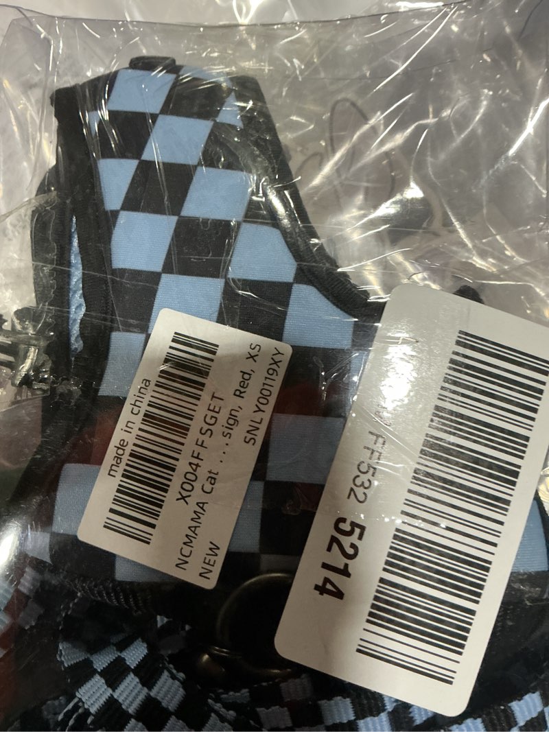 Condition photo showing Good Condition for Cat Vest Harness and Leash Set for Walking, Escape Proof, Adjustable Kitten Harness, Breathable Mesh with Reflective Strips, Detective Conan-Inspired Design, Red, XS Red XS