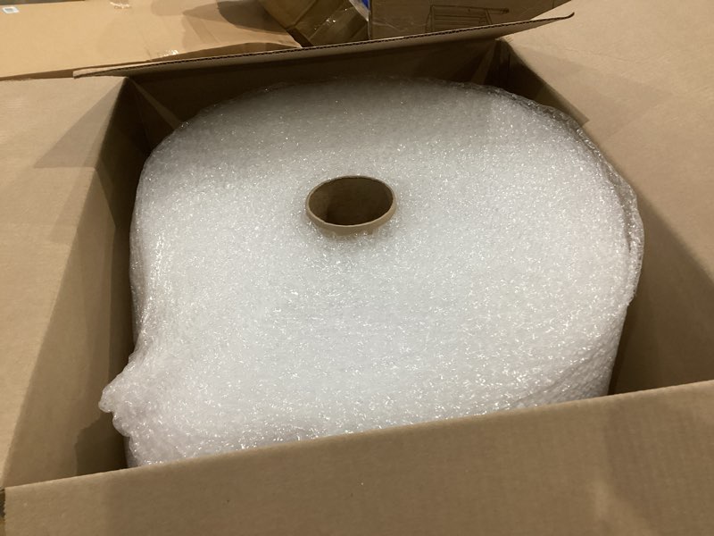 Condition photo showing Good Condition for amazon basics bubble wrap for moving, packing, shipping and storage, perforated protective cushioning for fragile items, 12-inch x 175-ft long roll, small 3/16", clear