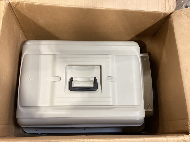 Condition photo showing Good Condition for Petmate Vari Dog Kennel - Portable Dog Carriers & Crates for Medium Dogs, Airline-Friendly, Durable Plastic, Pet Carrier For Home and Travel, 28 Inches, Taupe and Black