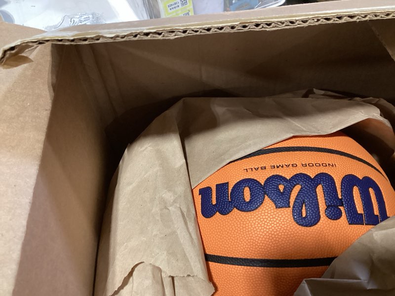 Condition photo showing Good Condition for wilson ncaa evo nxt official indoor game basketballs - sizes 6 and 7 navy/orange size 7 - 29.5"