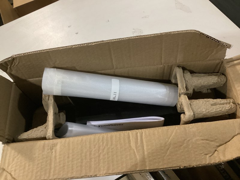 Condition photo showing item condition for FoodSaver PowerVac Compact Vacuum Sealing Machine Stainless Steel & Black Vertical Storage VS0150 | Preserves freshness reduces bag waste for both dry and wet food