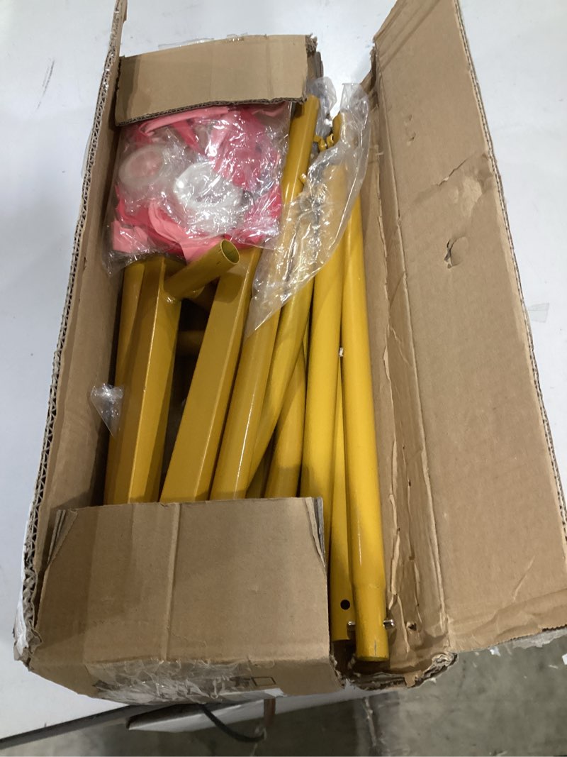 Condition photo showing Good Condition for 6FT Arch Backdrop Stand for Party, Wedding Arch Stand for Ceremony Birthday Party Baby Showers Photo Booth Easy Assembly Supports Flowers Balloons and Decor,Gold Short 6FT-Short