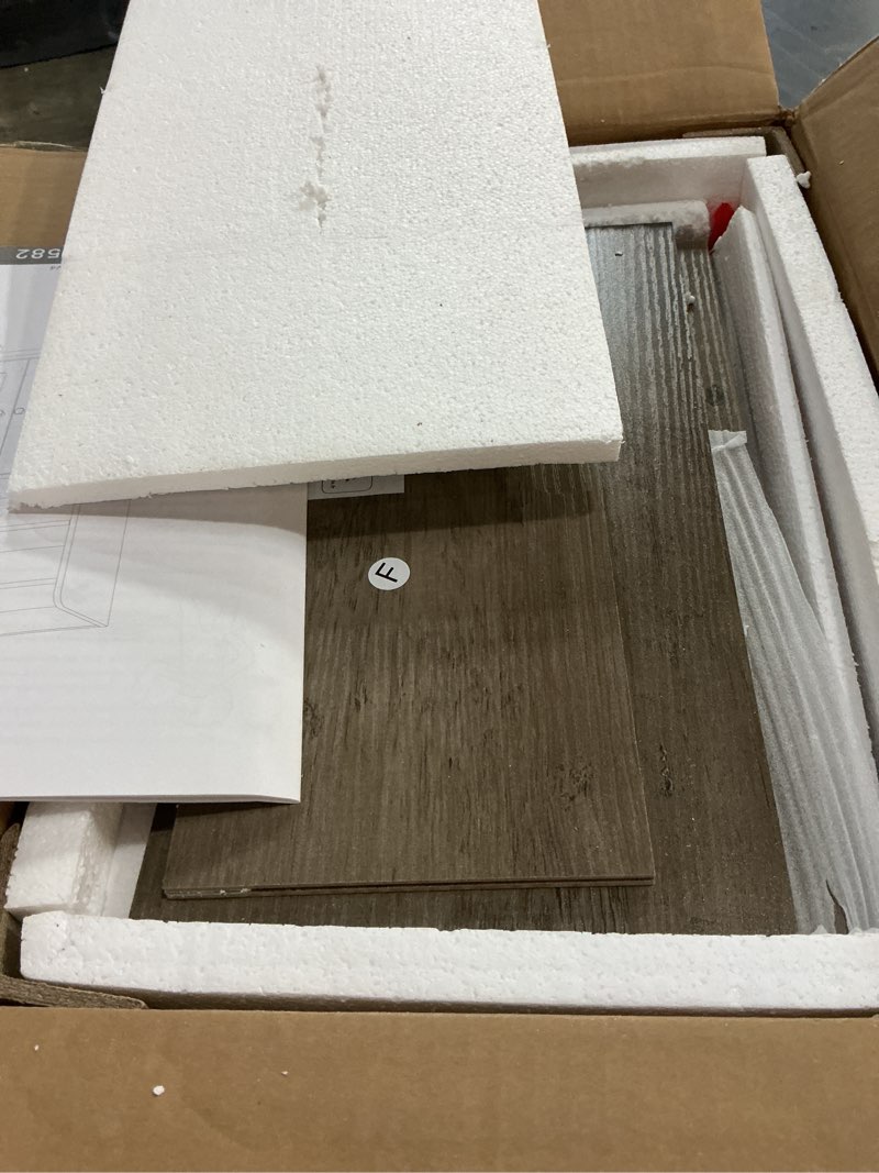 Condition photo showing Good Condition for hzuaneri bathroom storage cabinet, small floor cabinet with 2 door and shelves, toilet paper cabinets, bathroom organizer with adjustable shelf, for small spaces greige 7.1" d x 14.6" w x 32.7" h