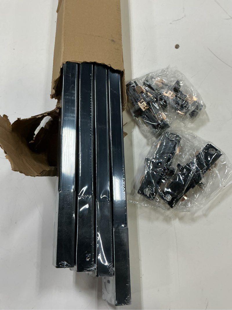 Condition photo showing Good Condition for (Incomplete)VANoopee 16FT H Track Lighting System - Black Rail Kit With End Caps & Live End Feed Connector - Compatible With Single Circuit 120V H Style Track Heads