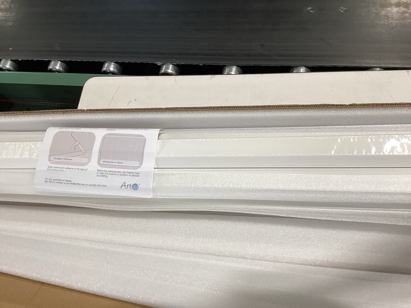 Condition photo showing New/Like New for art3d 10-pack 47ft white ceiling crown molding trim, high impact polystyrene decorative ceiling moulding, installed with glue white-3