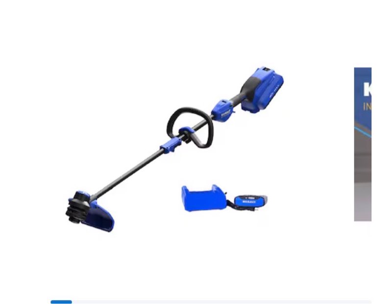 kobalt gen4 40-volt 15-in straight shaft battery string trimmer 4.0 ah (battery included) (charger included)