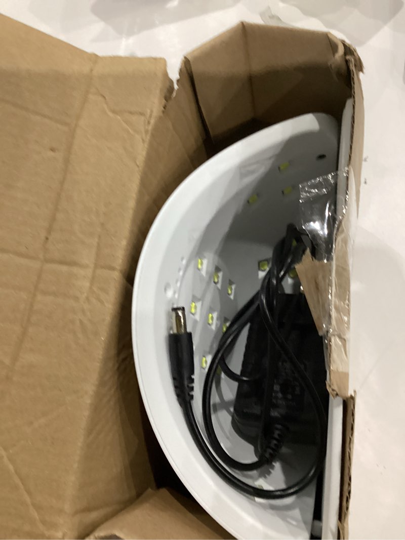 Condition photo showing Good Condition for JODSONE U V LED Nail Lamp, Nail Dryer for Gel Polish, Led Light with Automatic Sensor & 4 Timers Milky White