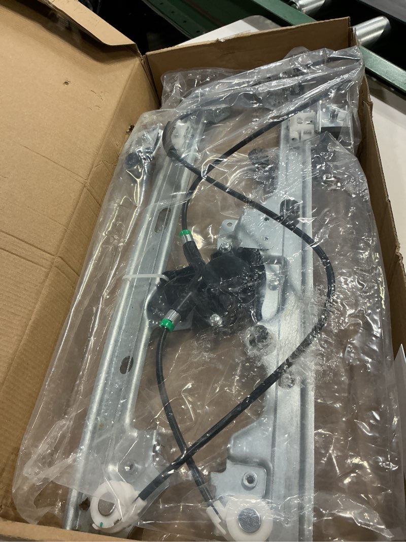 Condition photo showing New/Like New for 741-644 power window regulator with motor assembly front driver side fit for 2000 2001 2002 2003 2004 2005 2006 chevy silverado avalanche tahoe suburban gmc sierra yukon xl cadillac escalade esv ext front driver side 741-644