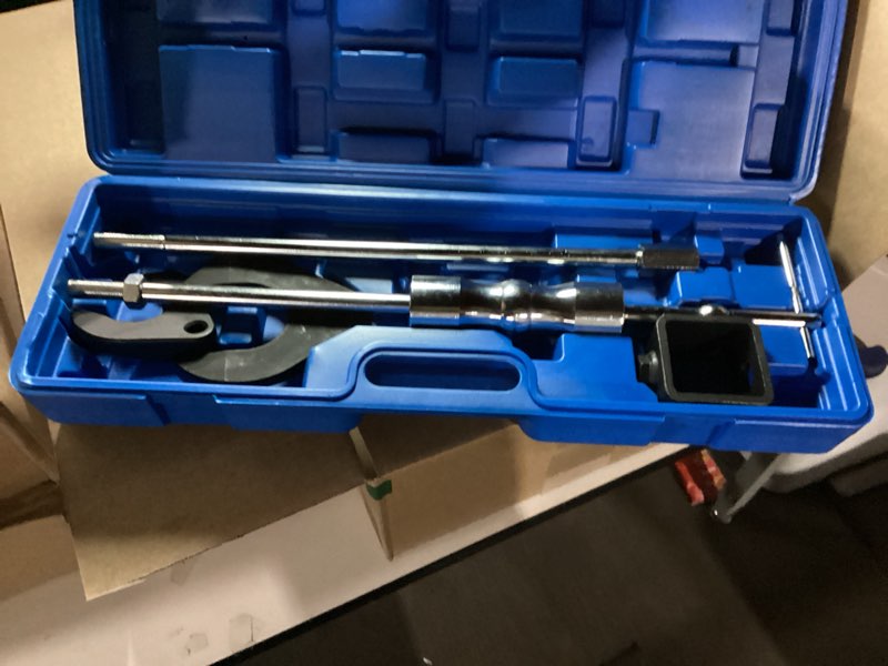 Condition photo showing Good Condition for Inner CV Axle Puller Removal Tool with 5/8"-18 Slide Hammer and Extension Upgraded Pole, CV Joint Removal Tool with 63mm 48mm CV Joint Fork and Outer CV Joint Adapter Steel Cable Adapter 2" & 2.5" CV Joint Fork With Box