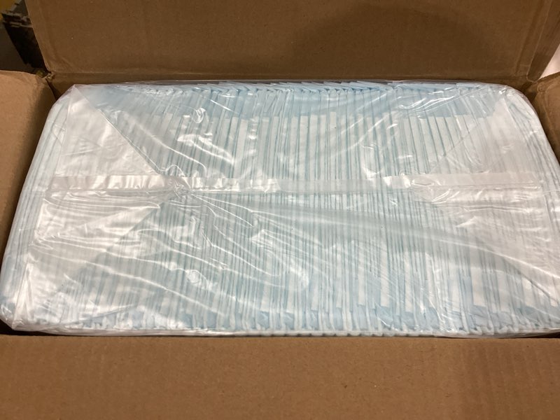 Condition photo showing Good Condition for amazon basics leak-proof dog and puppy potty training pee pads with quick-dry 5-layer super absorbent design, regular size 22 x 22 inch, blue & white, 100 count regular 100 count