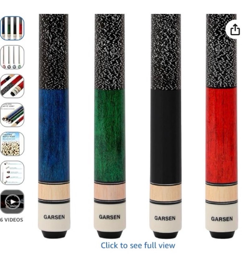 garsen set of 4 pool stick cue stick 58 inch 18 oz 19 oz 20 oz 21 oz billiard house bar pool cue