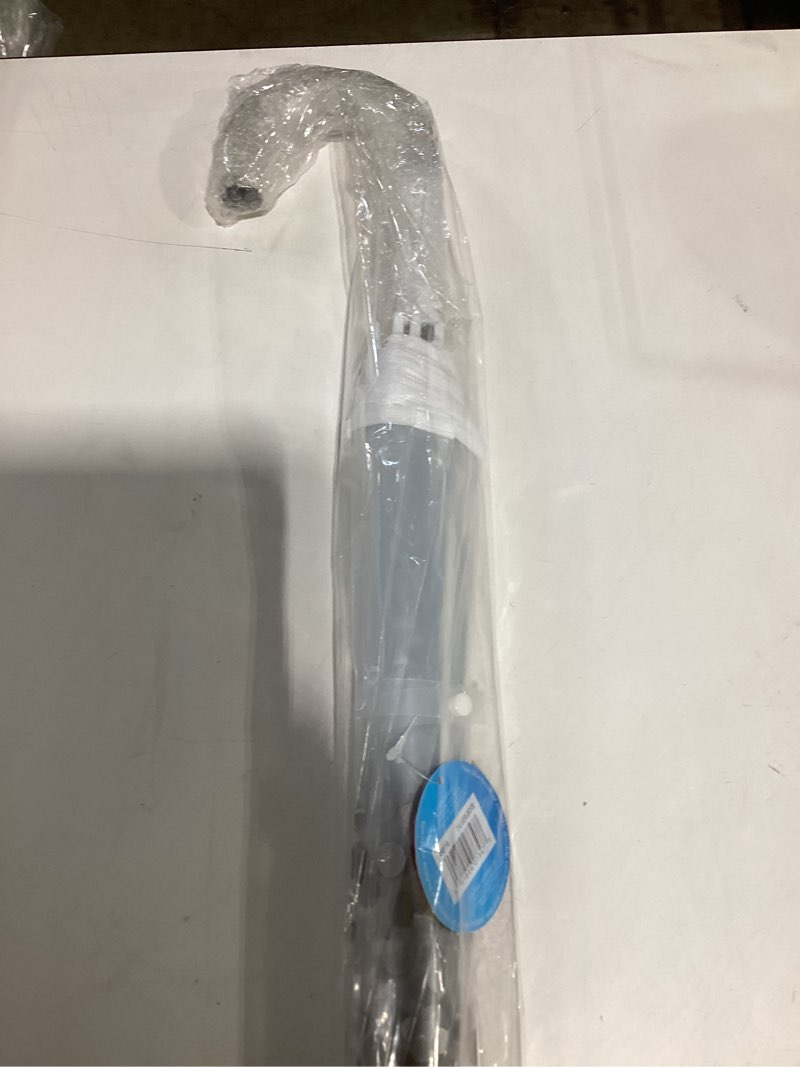 Condition photo showing As Is for shedrain auto open bubble stick umbrella, silver dots