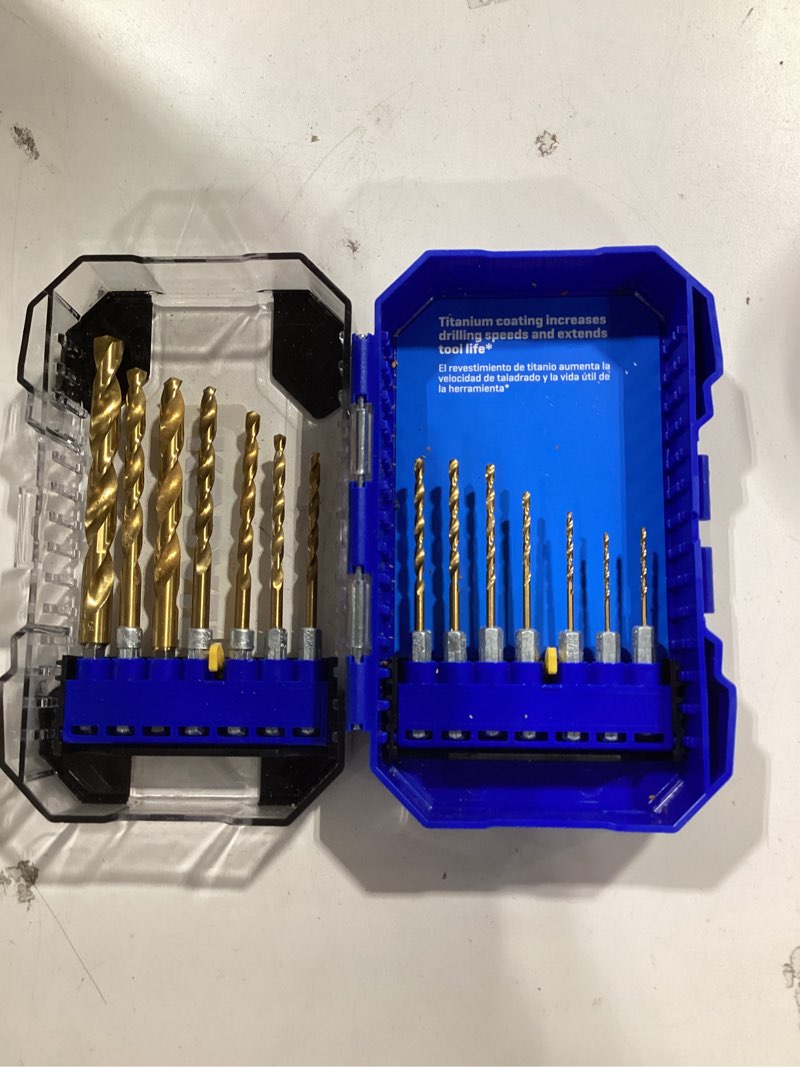 Condition photo showing Good Condition for kobalt 14 -piece titanium coated hss jobber length twist drill bit set