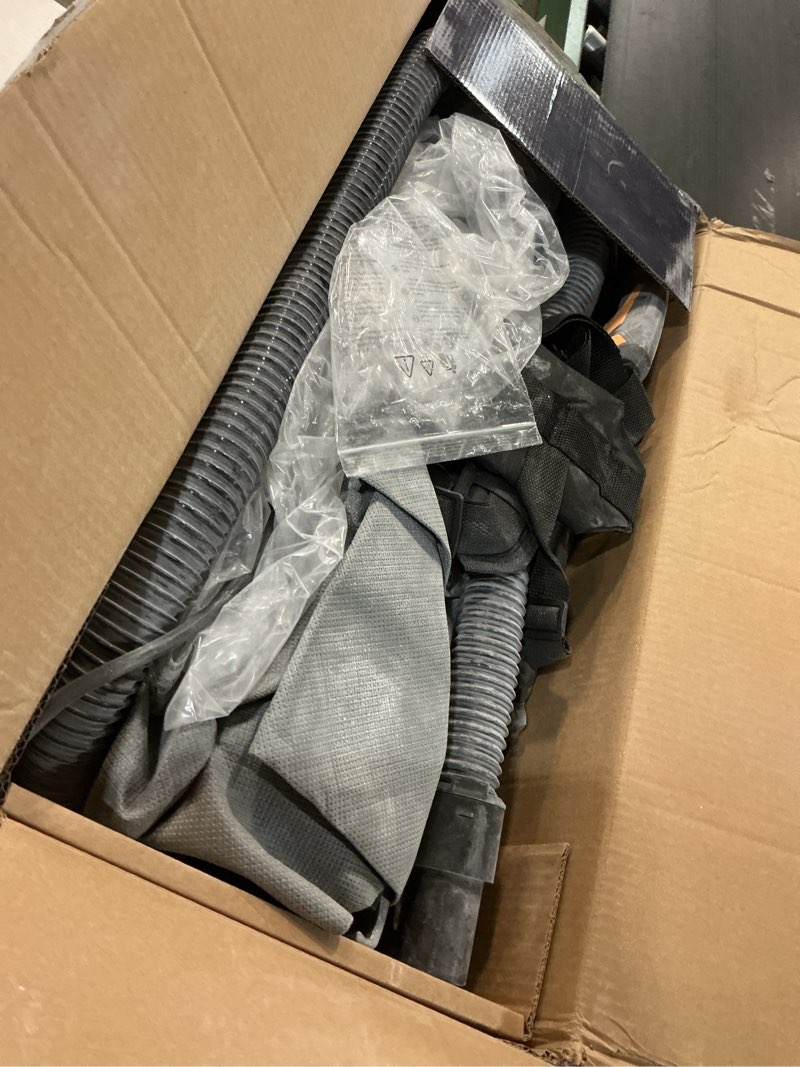 Condition photo showing As Is for GEVEELIFE Drywall Sander, 880W 7.33A Electric Drywall Sander with Vacuum Dust Collector, 5 Variable Speed 1000-2100RPM, LED Light, Foldable & Extendable Handle, 12 Sanding Discs (Dark Orange)