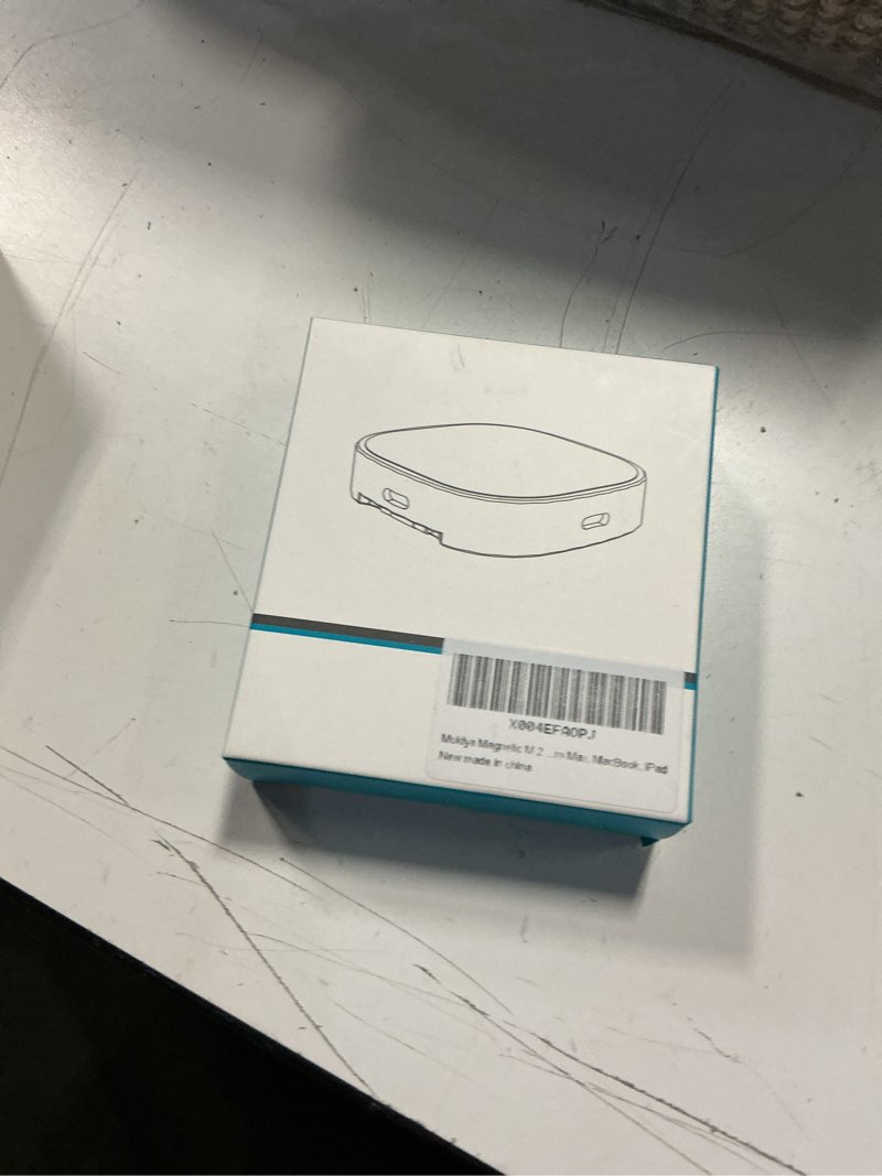 Condition photo showing New/Like New for mukiya m.2 2230 nvme ssd enclosure with kickstand, aluminum external ssd case compatible with magsafe for iphone 17/16/15 seris, galaxy s25/s24/s23,tablet,computer,usb-c gen 2(ssd not included) 0gb