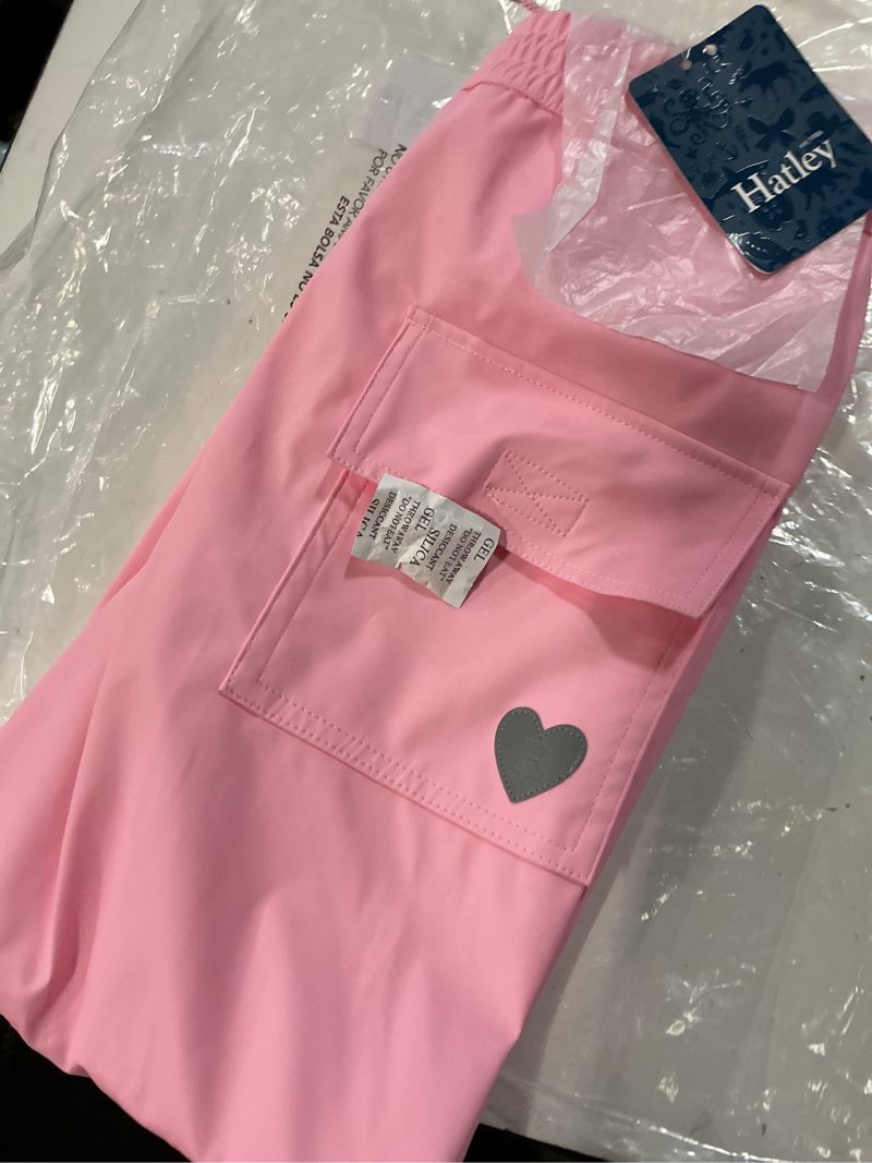Condition photo showing New/Like New for hatley unisex-child rain pants 8 years classic pink