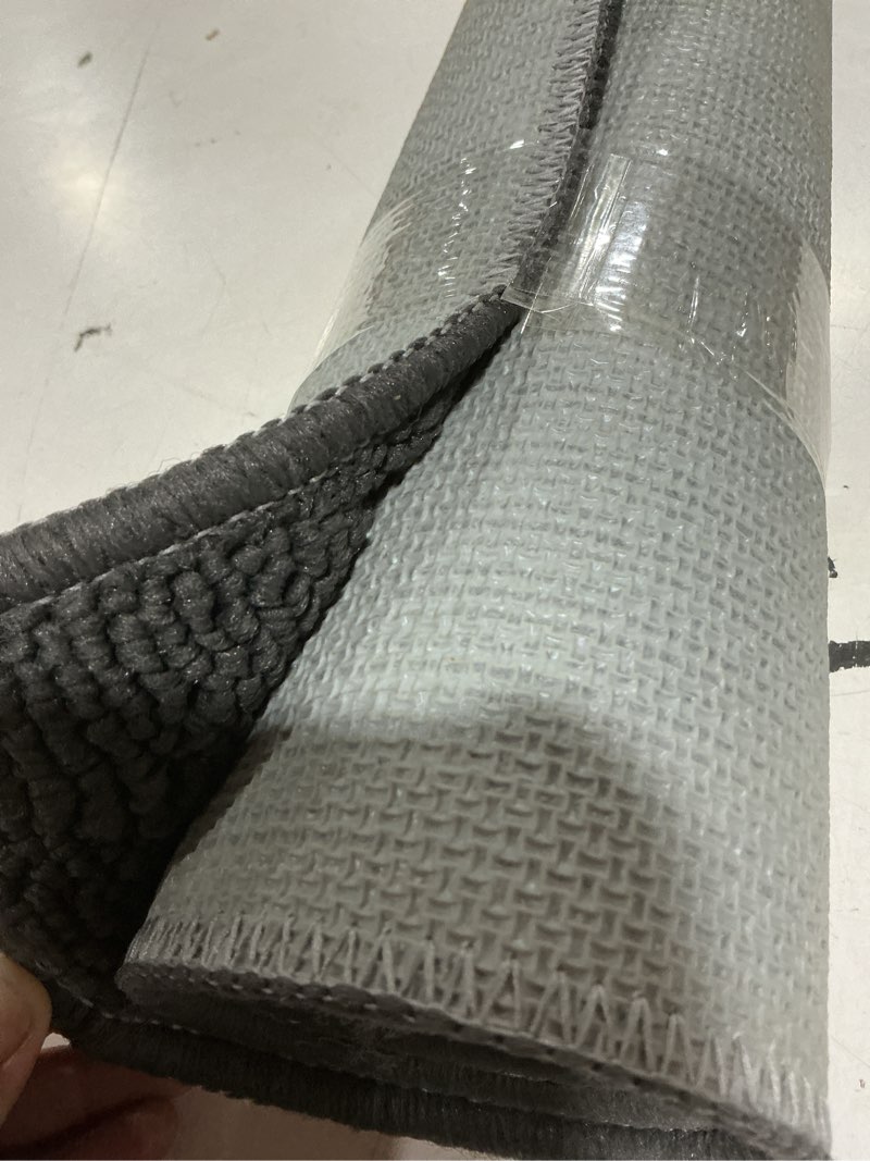 Condition photo showing Good Condition for dexi front door mat outside entrance, heavy duty non slip low profile doormat for entryway, trap dirt and moisture welcome mats, easy clean, patio, garage, 3x2, grey 2' x 3' (rectangular) grey