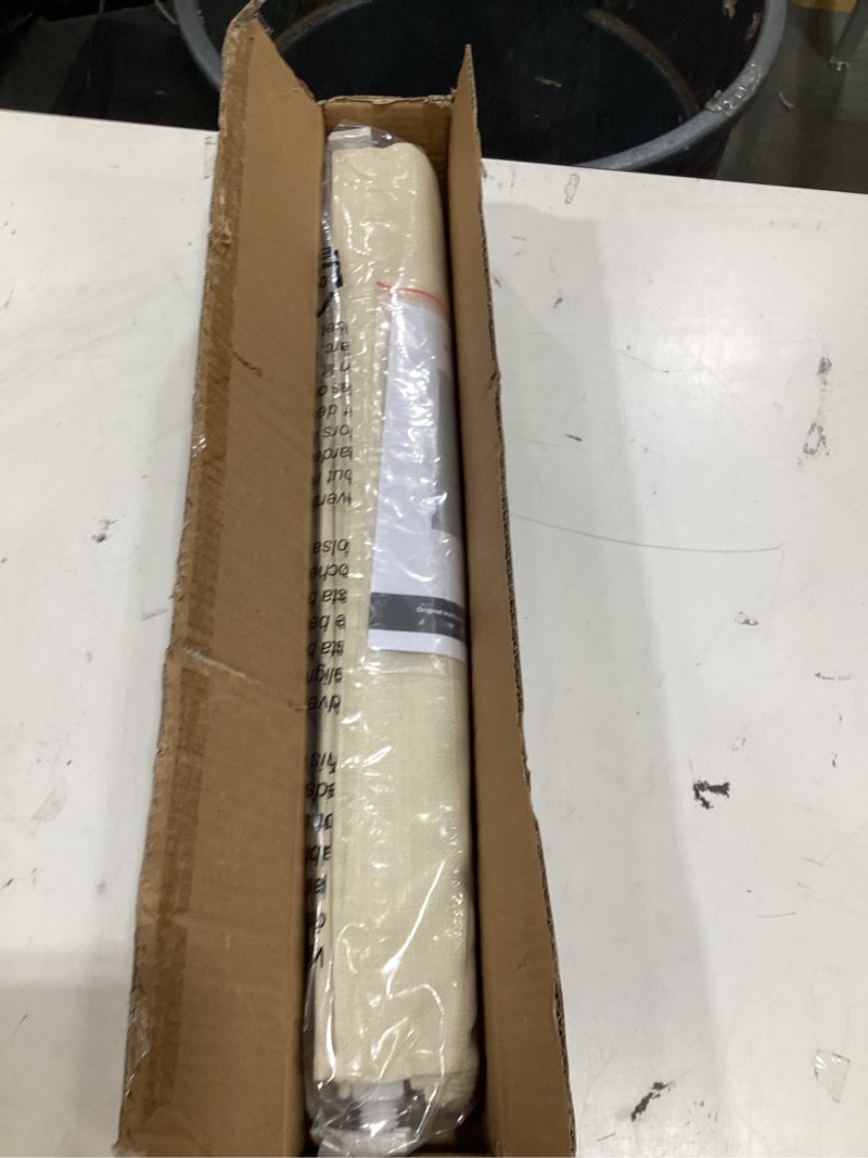 Condition photo showing Good Condition for lazblinds no drill roman shades for windows, cordless light filtering window shades with uv protection, polyester fabric for bedroom & living room, 21" w x 64" h, cream light filtering - cream 21"w x 64"h