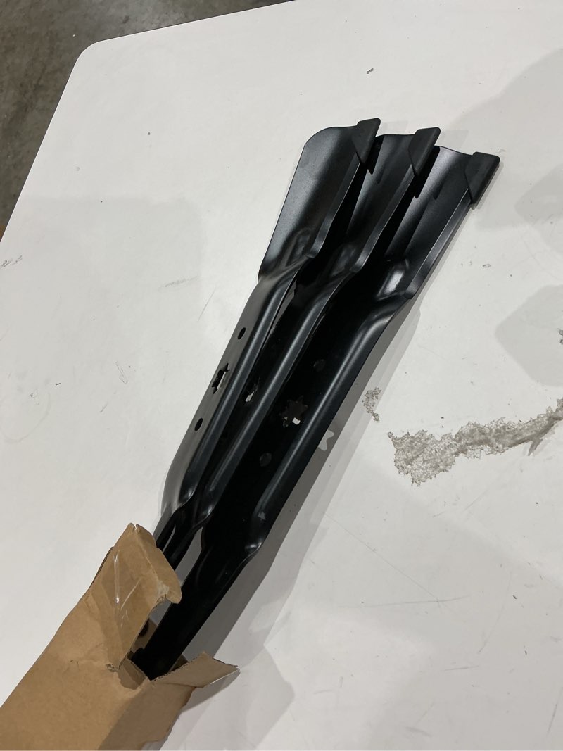 Condition photo showing Good Condition for hipa 3-pack 942-05056 high lift mower blades 6-point star set for cub cadet zt1 54 inch cutting deck lawn mower models ultima zt2-54 xt1-54 xt2-54 rzt54 rzt l54 s54 zero turn blades 942-05056-x