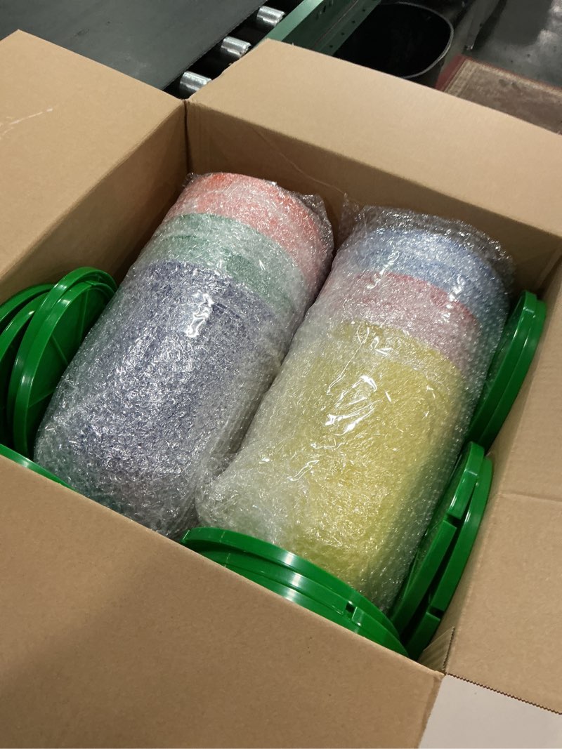 Condition photo showing Good Condition for WILLBOND 12 8" Christmas Gumdrop Pathway Lights - Walkway Colorful Sugar Coated with LED C9 Bulbs Outdoor Decoration for Winter Holiday Lawn, Yard & Garden (6 in 1,Rainbow)