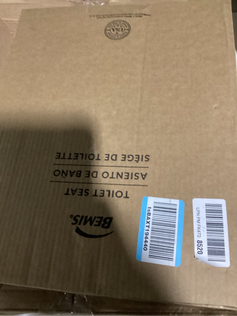 bemis 500ec 464 wood toilet seat with easy clean & change hinges, round, dresden blue