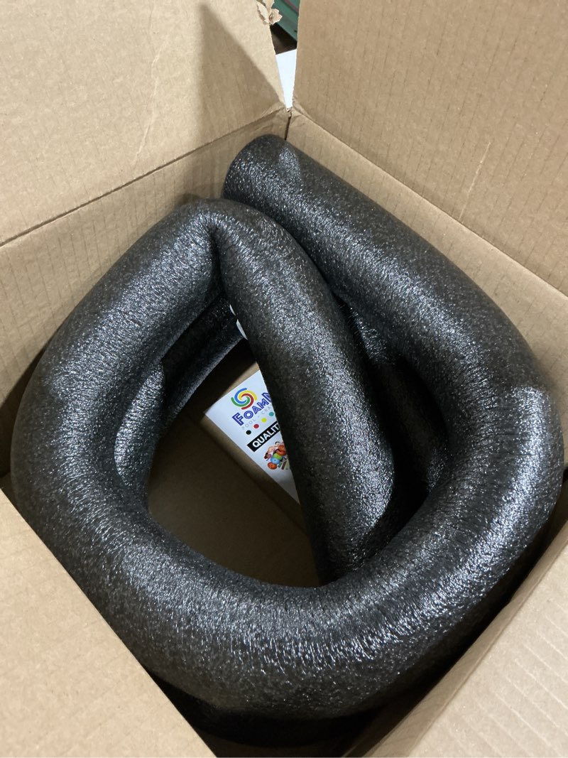 Condition photo showing Good Condition for oodles of noodles foam pool swim noodles 2 pack, hollow core swimming foam tube for pool floats, buoyant for beach, water play, crafts, diy projects & pipe insulation regular size: 48" long x 2.5" diameter black