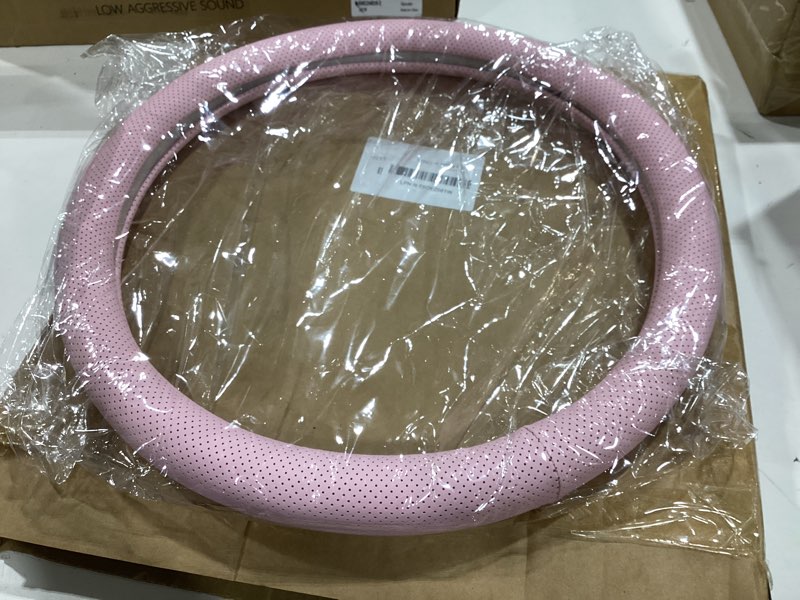Condition photo showing Good Condition for microfiber leather universal 14.5-15 inch steering wheel cover,easy to install non-slip breathable steering wheel protector light pink light pink 14.5
