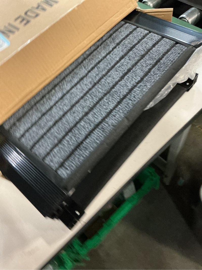 Condition photo showing New/Like New for 63" Long Dog Ramp for Car, Foldable Dog Ramps for Large Pet, Portable Dogs Ramp for Truck, 17" Wide Pet Car with Non-Slip Rug Surface, Pet Ramp for Large Dogs Up to 200LBS for Car, SUV & Truck-L Upgraded 63" L x 17.4" W