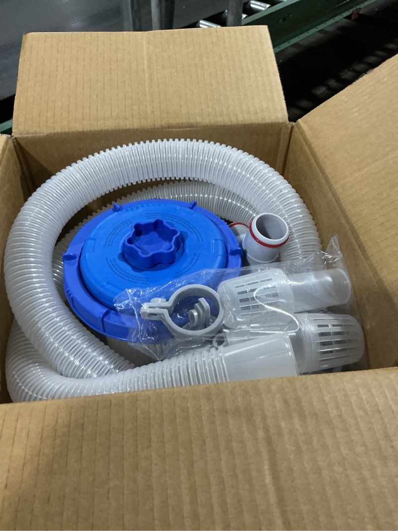 Condition photo showing Good Condition for kimfilter transparent 1000 gph above ground pool filter pump – easy cartridge status viewing | powerful pool cartridge filter pump system | enhanced circulation & filtration for crystal-clear water deep blue