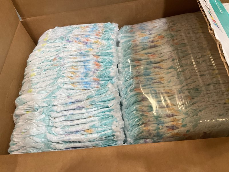 Condition photo showing As Is for pampers training pants - easy ups boys & girls bluey - size 2t-3t, 140 count, children's potty underwear (packaging may vary) 2t-3t 140