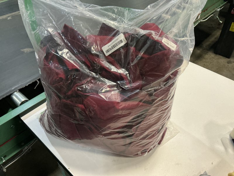 Condition photo showing As Is for 30 ft x 10 ft wrinkle free maroon backdrop curtain for parties, polyester burgundy photo backdrop drapes 6 panels 5x10ft for baby shower wedding birthday party engagement ceremony decoration burgundy 5'(w) x 10'(h), 6 panels