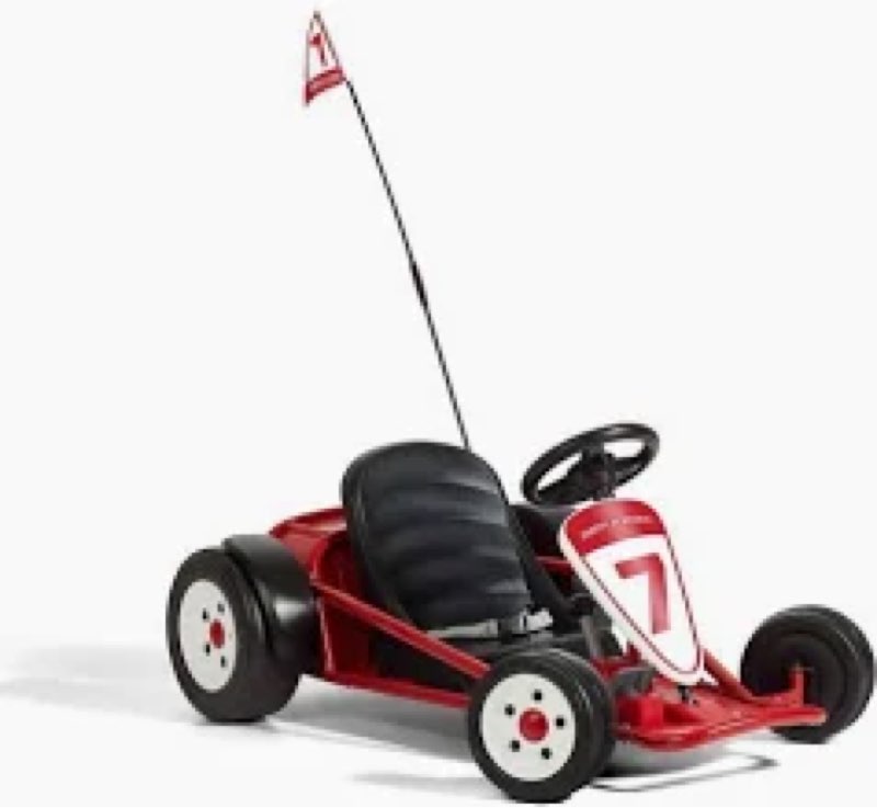Radio Flyer Ultimate Go-Kart, 24 Volt Outdoor Ride On Toy, Red Go Kart For Kids Ages 3-8