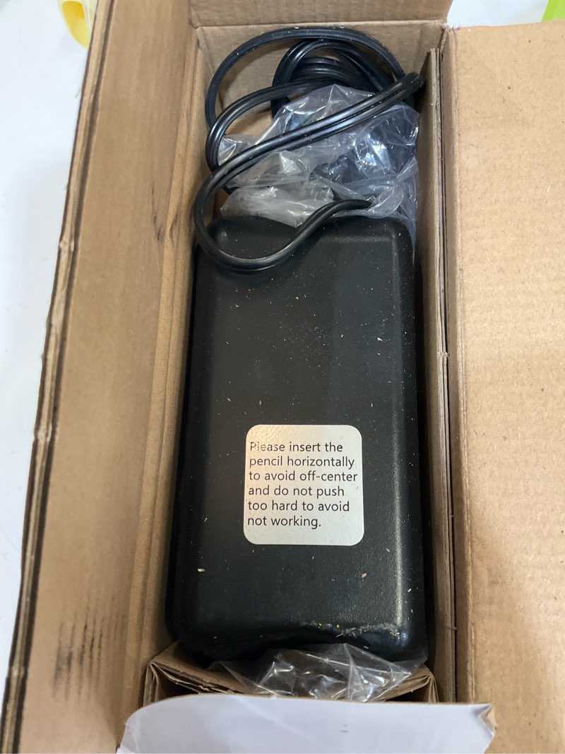 Condition photo showing As Is for AFMAT Electric Pencil Sharpener, Heavy Duty Pencil Sharpener for Classroom, 6.5-8mm No.2/Colored Pencils, UL Listed, 10,000+ Sharpenings, Electric Pencil Sharpeners for Home, Office, PS13 Black