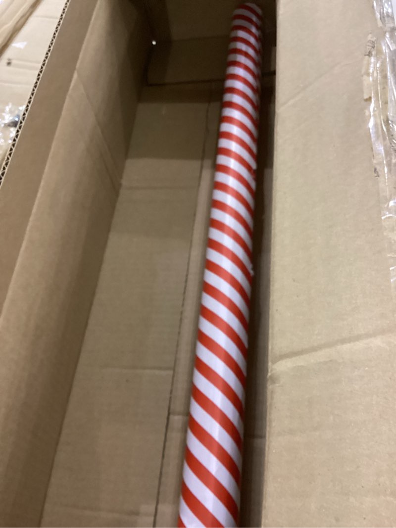 WRAPAHOLIC 30 Inch Reversible Wrapping Paper - Jumbo Roll Red and Stripes Design for Birthday, Holid