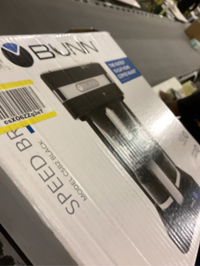 Condition photo showing As Is for BUNN CSB2B Speed Brew Elite 10-Cup Coffee Maker, Black/SST