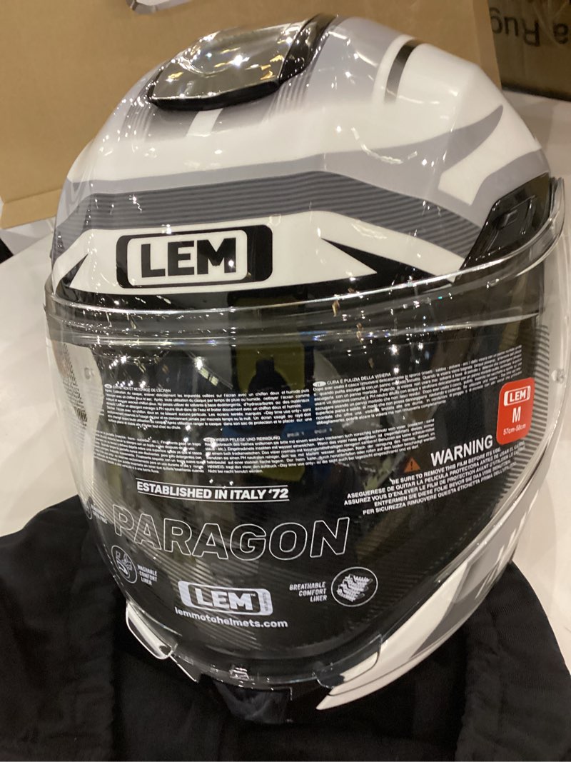 LEM Motorcycle Helmets Full Face, Helmets for Men DOT Certified, PINLOCK & DVS Dual Vision, Motorcyc